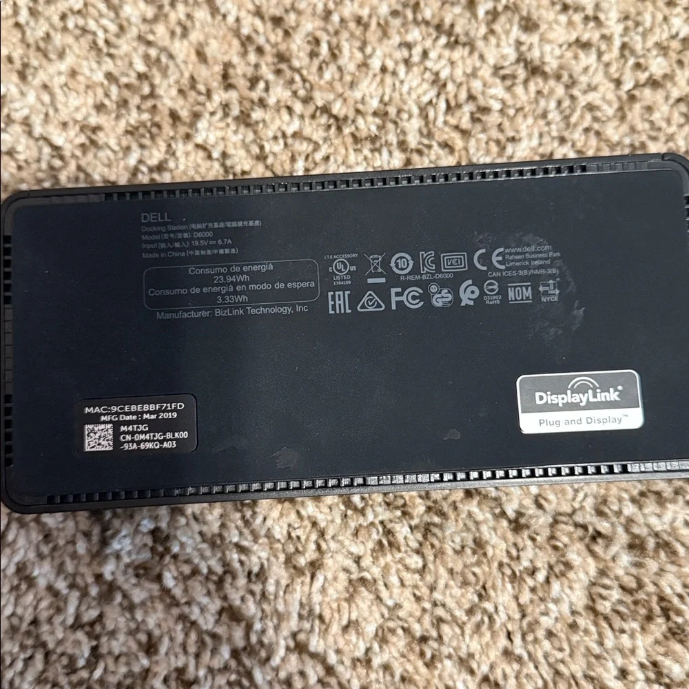 Dell Docking Station D6000